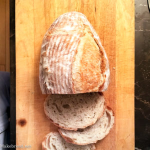 plum infused yeast water bread